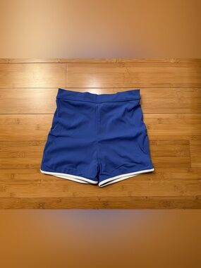 Acacia Tommy Piped Bottoms in Sapphire Ribbed, Small